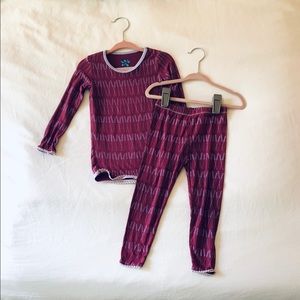 Kickee Pants 2 piece PJ set long sleeve